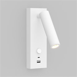 Светильник SP-BED-CHARGE-S60x125-3W Warm3000 (WH, 20 deg, 230V, USB-A, USB-C) (Arlight, IP20 Металл, 3 года) 031394(1) - фото 140915