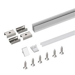 Профиль с экраном SL-MINI-8-H12-2000 ANOD+OPAL (Arlight, Алюминий) 036833 - фото 141527