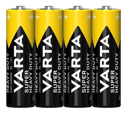 Батарейки VARTA SUPERLIFE R06 АА плёнка (блистер 4шт) 4008496556465 - фото 143782