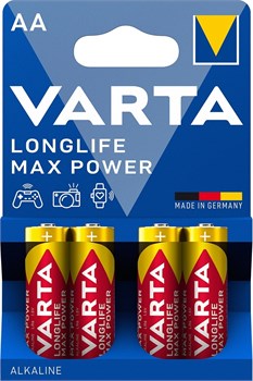 Батарейки VARTA LONGLIFE MAX POWER LR06/АА BL4 (блистер 4шт) 4008496105946 - фото 143835