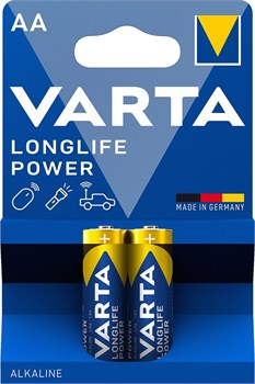Батарейки VARTA LONGLIFE POWER LR06/AA BL2 (блистер 2шт) 4008496559398 - фото 143839