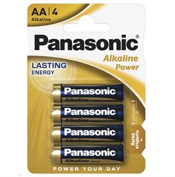 Батарейки Panasonic Alkaline Power LR6APB/4BP LR6 АА BL4 (блистер 4 шт) 08737Б - фото 143974