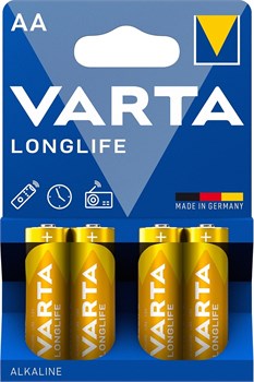 Батарейки VARTA LONGLIFE LR06 AA BL4 (блистер 4шт) 4008496525157 - фото 144010