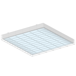 Светильник "Светодиодный   ""ВАРТОН"" спортивный накладной 595*620*65мм 54 ВТ 6500К с защитной сеткой с функцией аварийного освещения" V-A1-113-054-6500K - фото 14409