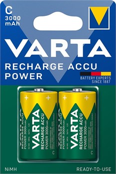Аккумулятор VARTA POWER R2U C 3000мАч BL2 (блистер 2шт) 4008496550739 - фото 144151