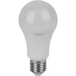 Лампа светодиодная OSRAM LED Value, 2400лм, 30Вт (замена 300Вт), 4000К (нейтральный белый свет). Цоколь E27, колба A, угол пучка 180°. Исполнение колбы матовое, пластик. Напряжение питания 220-240В. 4058075696778 - фото 144161