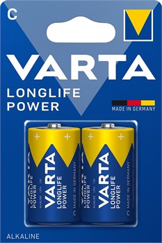 Батарейки VARTA LONGLIFE POWER C LR14 BL2 (блистер 2шт) 4008496559312 - фото 144170