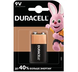 Батарейки Duracell Basic 6LR61 9V Крона BL1 (блистер 1шт) 5000394077225 - фото 144361