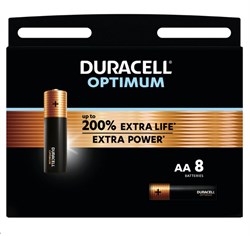Батарейки Duracell Optimum LR06 АА пальчиковые BL8 (блистер 8шт) 5000394158931 - фото 144394