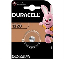 Батарейки DURACELL CR1220 BL1 (блистер 1шт) 5000394030305 - фото 144443