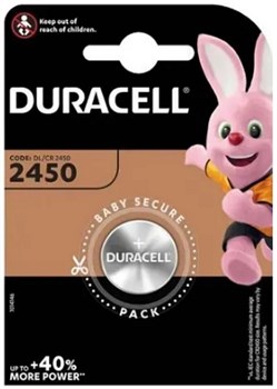 Элемент питания DURACELL CR2450 BL1 (блистер 1шт) 5000394030428 - фото 144535