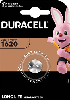 Элемент питания DURACELL CR1620 BL1 (блистер 1шт) 5000394030367 - фото 144548