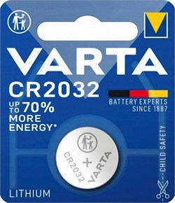 Батарейки литиевые VARTA ELECTRONICS CR2032 BL1 PCB (3pin) 3.0V (блистер 1шт) 2000001122020 - фото 144566