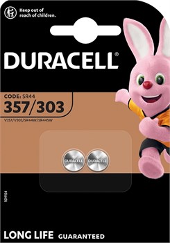 Батарейки DURACELL 357 (SR44) BL2 (блистер 2шт) 5000394013858 - фото 144633