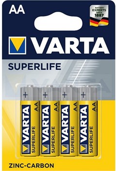 Батарейки VARTA SUPERLIFE R6 AA BL4 2000000722641 - фото 144904