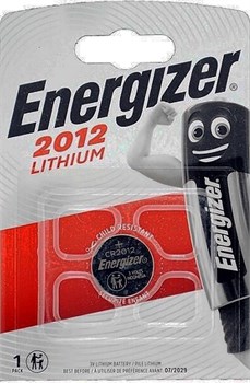Батарейки литиевые ENERGIZER Lithium CR2012 BL1 - (блистер 1шт) 7638900411577 - фото 146143