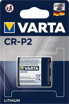 Батарейки литиевые VARTA ELECTRONICS CR-P2 BL1 (блистер 1шт) 4008496537242 - фото 146266