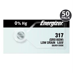 Батарейки серебряно-цинковые ENERGIZER Silver Oxide SR317 BL1 - (блистер 1шт) 7638900055405 - фото 146953