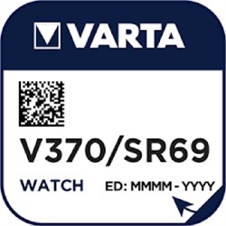 Батарейки серебряно-цинковые VARTA SR370 BL1 (блистер 1шт) 4008496261710 - фото 147368