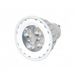 Лампа VS LED GU10  6W=50W 6000K 50гр 230V белый корпус   50000h  -  светодиодная 566030.02 - фото 15016