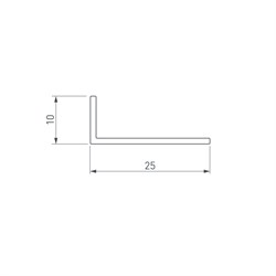 Уголок ARH-W25х10х1,2-6000 ANOD (Arlight, Алюминий) 052678 - фото 150887