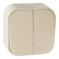 Выключатель 10A 2клав СЛНК L782232  782232 LG - фото 15231