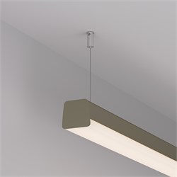 Профиль с экраном LINE-D-3734-2000 TETRA OLIVE GREY+OPAL  (Arlight, Алюминий) 055098 - фото 152573