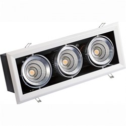Светильник FL-LED Grille-111-3  90W  4000K 525*195*170мм 90Вт 7200Лм (  карданный светодиодный белый) 606730 - фото 15407