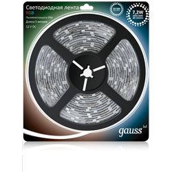 Лента LED 5050-SMD 7.2W 12V DC RGB IP66 (блистер 5м) 311000407 - фото 15572