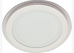 Светильник светодиодный ДВО-30w 4000K 2400Лм со стеклом белый AL2110 - фото 15921