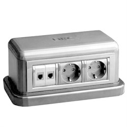 Башенка напольная BUS, 12 модулей, серая ДКС 09070 - фото 15926