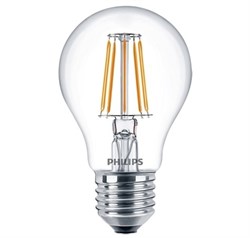 LED Fila 4.3-50W E27 WW A60 ND 470lm (классик)  - LED филамент PHILIPS 871869652521000 - фото 16373