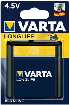 Батарейки VARTA LONGLIFE 4112 3LR12 BL1 - (блистер 1шт) 4008496672622 - фото 163804