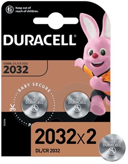 Батарейки DURACELL Specialty CR2032 BL2 (блистер 2шт) 5000394054967 - фото 164485