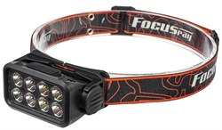 Фонарь аккумуляторный налобный FOCUSray 1300 8 диодов ,акку 18650 встроенный , 1200мАН,3,7V,индикатор зарядки,сенсор 890118  890118 - фото 165308