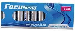 628335 FOCUSray SUPER ALKALINE LR6/BOX10 1/24/48 батарейка (блистер 10шт) 628335 - фото 165364
