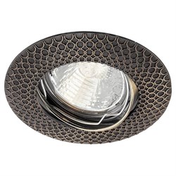 Светильник потолочный встраиваемый (ИВО) FERON DL6241, под лампу MR16 G5.3, античное золото, круг, 9 32679 - фото 165379