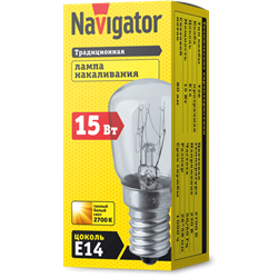 Лампа Navigator 61 203 NI-T26-15-230-E14-CL для холодильников швейных машин кухонных вытяжек и ночников 61203 NI-T26-1 - фото 165401