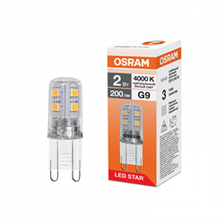 Лампа светодиодная капсула LSPIN 2W/840 220-240V CL G9 OSRAM 4099854323478 - фото 165433