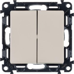 Выключатель 2-кл. слон. кость VALENA LIFE Legrand 752505 - фото 165659