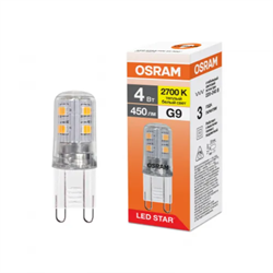 Лампа светодиодная капсула LSPIN 4W/827 220-240V CL G9 OSRAM 4099854323539 - фото 165772