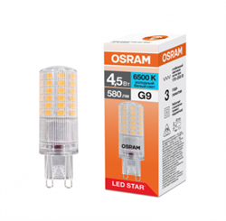 Лампа светодиодная капсула LSPIN 4,5W/865 170-250V CL G9 OSRAM 4099854323683 - фото 165869
