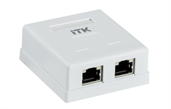 ITK Настенная инф. розетка RJ45 кат. 6 FTP 2-порт CS2-1C06F-22 - фото 165929