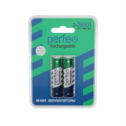 Perfeo AA2500mAh/2BL  Аккумулятор Пластик PF AA2500/2BL PL - фото 166007