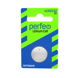 Perfeo CR2032/1BL Lithium Cell PF CR2032/1BL - фото 166141