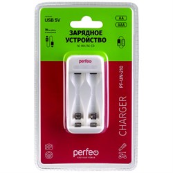Perfeo зарядное устройство PF-VN-210 Ni-MH/CD, 220V, 2 слота, AA/AAA/9V, таймер PF-VN-210 - фото 166322