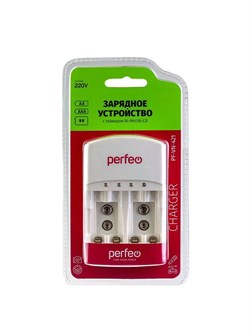 Perfeo зарядное устройство PF-VN-421 Ni-MH/CD, 220V, 4 слота, AA/AAA/9V, таймер PF-VN-421 - фото 166326