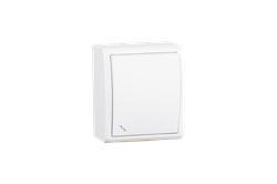 Выключатель проходной (переключатель) Simon15 Aqua IP54 10А 250В винтовой зажим S15A белый 1594201-030 - фото 16648