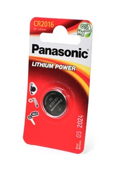 Panasonic Lithium Power CR-2016EL/1B CR2016 BL1(блистер 1шт) 12534 - фото 166506