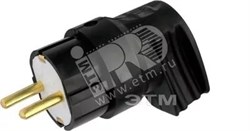 Беларусь вилка угловая 2P+E 16А каучук В16-416 (В16-416 каучук) В16-416 каучук - фото 16792